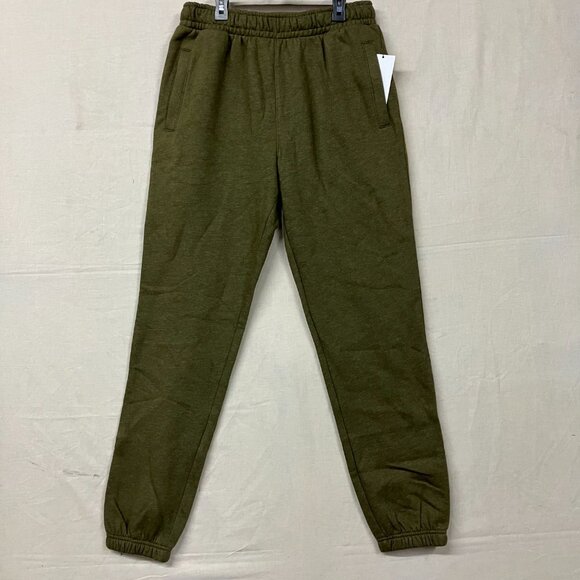 Goodfellow & Co Men's Small Green Heavyweight Fleece Jogger Pants Elastic Waist - Picture 4 of 13